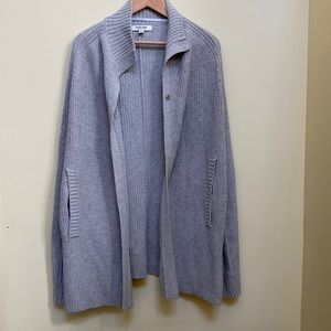 Ever New grey ponchos with buttons wool blended